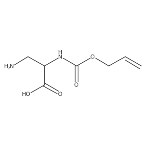 (2R)-3-amino-2-{[(prop-2-en-1-yloxy)carbonyl]amino}propanoic acid结构式