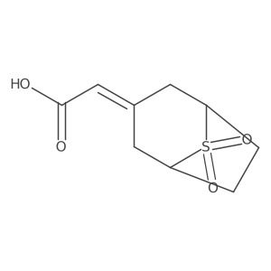 2-{8,8-Dioxo-8lambda6-thiabicyclo[3.2.1]octan-3-ylidene}acetic acid结构式