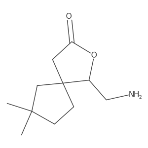 1-(Aminomethyl)-7,7-dimethyl-2-oxaspiro[4.4]nonan-3-one Structure