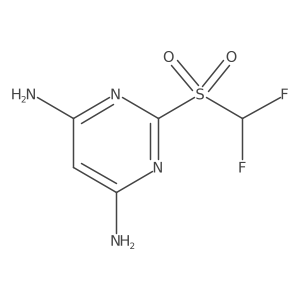 2-Difluoromethanesulfonylpyrimidine-4,6-diamine结构式