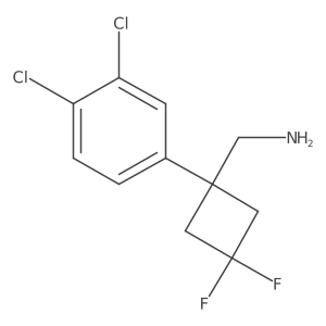[1-(3,4-Dichlorophenyl)-3,3-difluorocyclobutyl]methanamine Structure