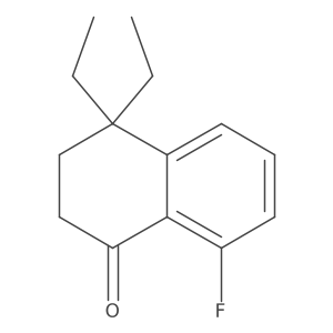 4,4-Diethyl-8-fluoro-1,2,3,4-tetrahydronaphthalen-1-one Structure