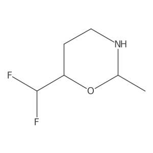 6-(Difluoromethyl)-2-methyl-1,3-oxazinane结构式