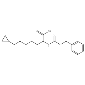 2-{[(Benzyloxy)carbonyl]amino}-7-cyclopropylheptanoic acid结构式