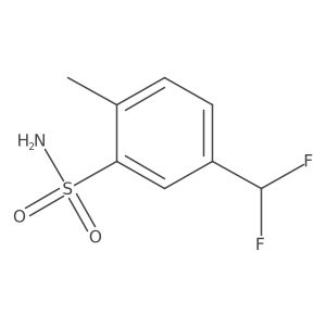 5-(Difluoromethyl)-2-methylbenzene-1-sulfonamide Structure