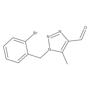 1-[(2-bromophenyl)methyl]-5-methyl-1H-1,2,3-triazole-4-carbaldehyde Structure