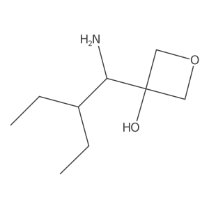 3-(1-Amino-2-ethylbutyl)oxetan-3-ol Structure