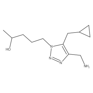5-[4-(aminomethyl)-5-(cyclopropylmethyl)-1H-1,2,3-triazol-1-yl]pentan-2-ol结构式