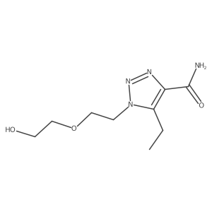 5-ethyl-1-[2-(2-hydroxyethoxy)ethyl]-1H-1,2,3-triazole-4-carboxamide Structure