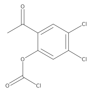 2-Acetyl-4,5-dichlorophenyl chloroformate Structure