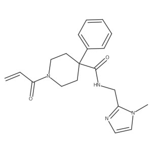 N-[(1-Methylimidazol-2-yl)methyl]-4-phenyl-1-prop-2-enoylpiperidine-4-carboxamide Structure