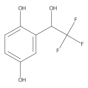 2-[(1S)-2,2,2-trifluoro-1-hydroxyethyl]benzene-1,4-diol结构式