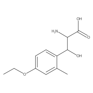 2-Amino-3-(4-ethoxy-2-methylphenyl)-3-hydroxypropanoic acid Structure