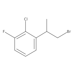 1-(1-Bromopropan-2-yl)-2-chloro-3-fluorobenzene结构式