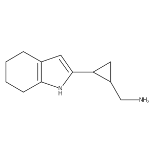 [2-(4,5,6,7-tetrahydro-1H-indol-2-yl)cyclopropyl]methanamine结构式