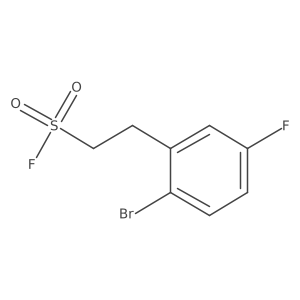 2-(2-Bromo-5-fluorophenyl)ethane-1-sulfonyl fluoride结构式