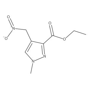 ethyl 1-methyl-4-(nitromethyl)-1H-pyrazole-3-carboxylate Structure