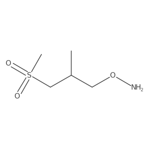 O-(3-methanesulfonyl-2-methylpropyl)hydroxylamine结构式