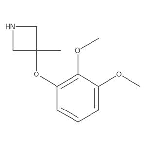 3-(2,3-Dimethoxyphenoxy)-3-methylazetidine Structure