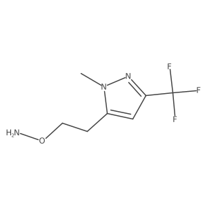 O-{2-[1-methyl-3-(trifluoromethyl)-1H-pyrazol-5-yl]ethyl}hydroxylamine Structure