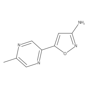 5-(5-Methylpyrazin-2-yl)-1,2-oxazol-3-amine结构式