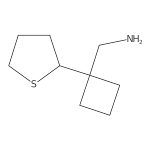 [1-(Thiolan-2-yl)cyclobutyl]methanamine Structure