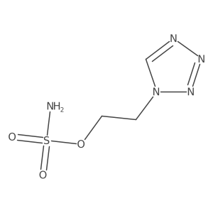 2-(1H-1,2,3,4-tetrazol-1-yl)ethyl sulfamate结构式