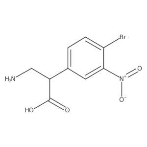 3-Amino-2-(4-bromo-3-nitrophenyl)propanoic acid Structure