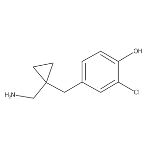 4-{[1-(Aminomethyl)cyclopropyl]methyl}-2-chlorophenol结构式