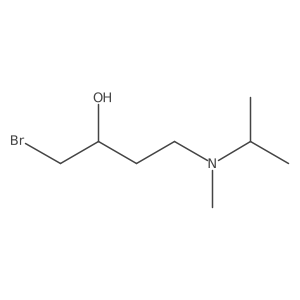 1-Bromo-4-[methyl(propan-2-yl)amino]butan-2-ol结构式