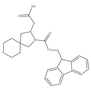 2-(2-{[(9H-fluoren-9-yl)methoxy]carbonyl}-8-oxa-2-azaspiro[4.5]decan-3-yl)acetic acid结构式