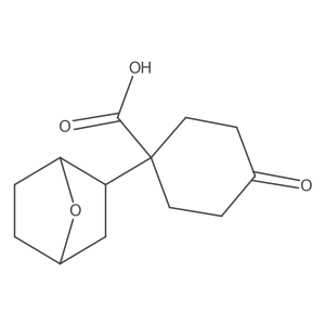 1-{7-Oxabicyclo[2.2.1]heptan-2-yl}-4-oxocyclohexane-1-carboxylic acid结构式