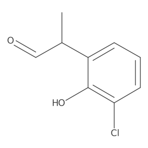 2-(3-Chloro-2-hydroxyphenyl)propanal Structure