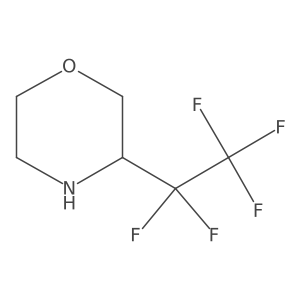 3-(Pentafluoroethyl)morpholine结构式