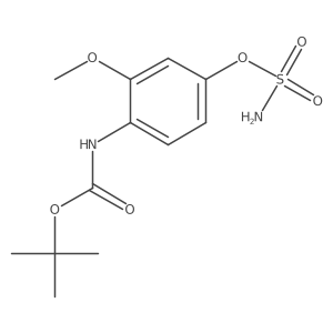 tert-butyl N-[2-methoxy-4-(sulfamoyloxy)phenyl]carbamate结构式