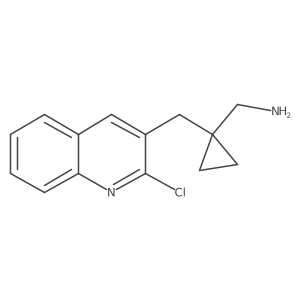 {1-[(2-Chloroquinolin-3-yl)methyl]cyclopropyl}methanamine结构式
