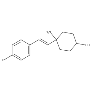 4-Amino-4-[2-(4-fluorophenyl)ethenyl]cyclohexan-1-ol Structure