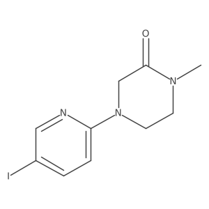 4-(5-Iodo-2-pyridinyl)-1-methyl-2-piperazinone结构式