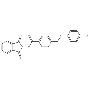 1,3-dioxo-2,3-dihydro-1H-isoindol-2-yl 4-[(4-chlorophenoxy)methyl]benzoate Structure