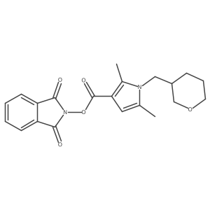 1,3-dioxo-2,3-dihydro-1H-isoindol-2-yl 2,5-dimethyl-1-[(oxan-3-yl)methyl]-1H-pyrrole-3-carboxylate Structure