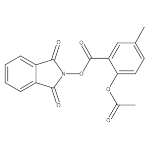 1,3-dioxo-2,3-dihydro-1H-isoindol-2-yl 2-(acetyloxy)-5-methylbenzoate Structure