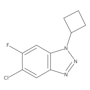 5-chloro-1-cyclobutyl-6-fluoro-1H-1,2,3-benzotriazole Structure