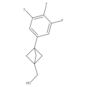 [3-(3,4,5-Trifluorophenyl)-1-bicyclo[1.1.1]pentanyl]methanol Structure