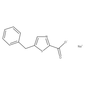Sodium;5-benzyl-1,3-thiazole-2-carboxylate Structure