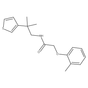 N-(2-methyl-2-(thiophen-3-yl)propyl)-2-(o-tolyloxy)acetamide Structure