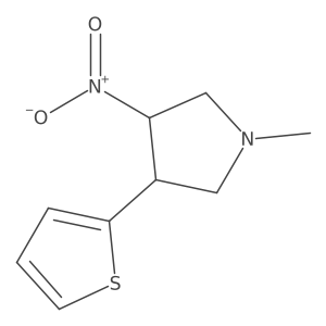 1-Methyl-3-nitro-4-(thiophen-2-yl)pyrrolidine Structure