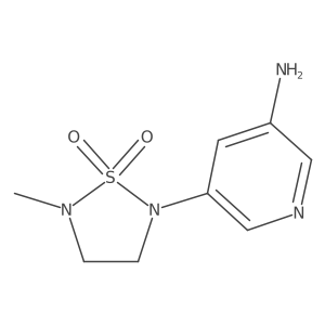 2-(5-Aminopyridin-3-YL)-5-methyl-1,2,5-thiadiazolidine 1,1-dioxide结构式
