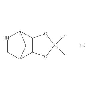 (1R,2R,6S,7R)-4,4-Dimethyl-3,5-dioxa-8-azatricyclo[5.2.1.02,6]decane;hydrochloride结构式