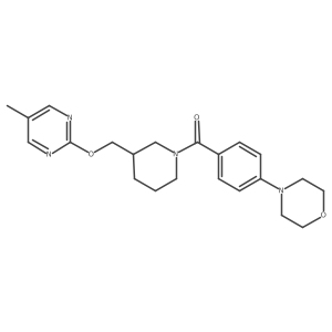 4-[4-(3-{[(5-Methylpyrimidin-2-yl)oxy]methyl}piperidine-1-carbonyl)phenyl]morpholine Structure