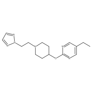 5-ethyl-2-({1-[2-(2H-1,2,3-triazol-2-yl)ethyl]piperidin-4-yl}oxy)pyrimidine结构式